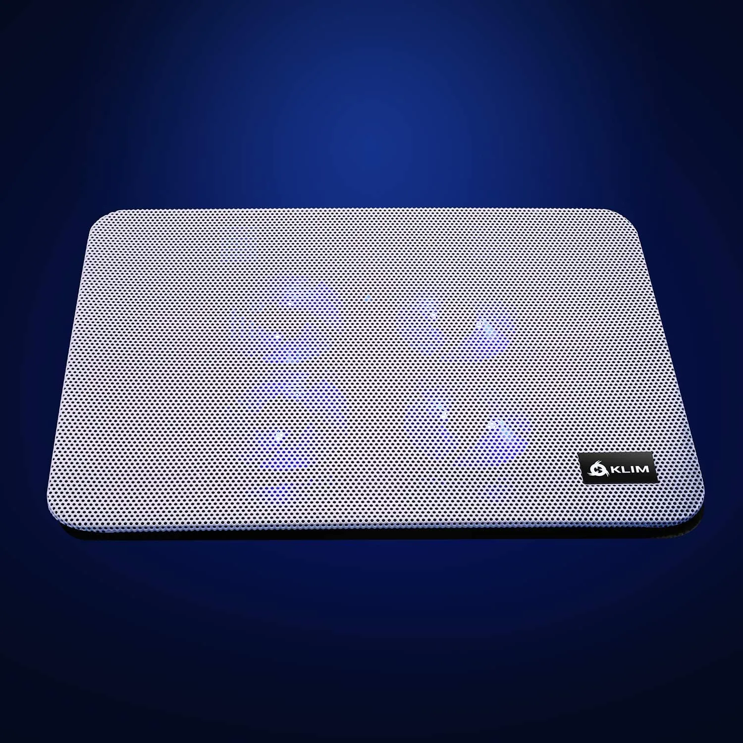 KLIM Serenity   Laptop Cooling Pad for Laptop   11 to 15.6 inches   Perfect for Small and Medium Laptops   Stable and Sturdy Metal Grid   Silent Laptop Cooling Stand   White