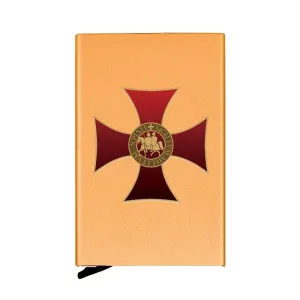 Knights Templar Wallet - Pop Up & Credit Card Holder Metal (5 colors)