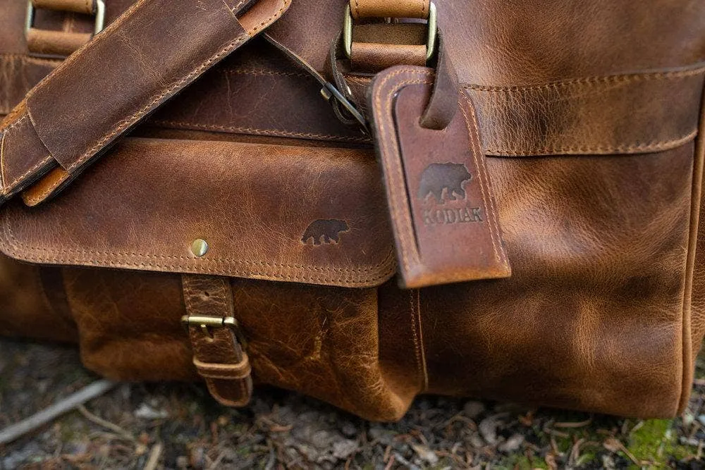 Kodiak Leather Weekender Duffle