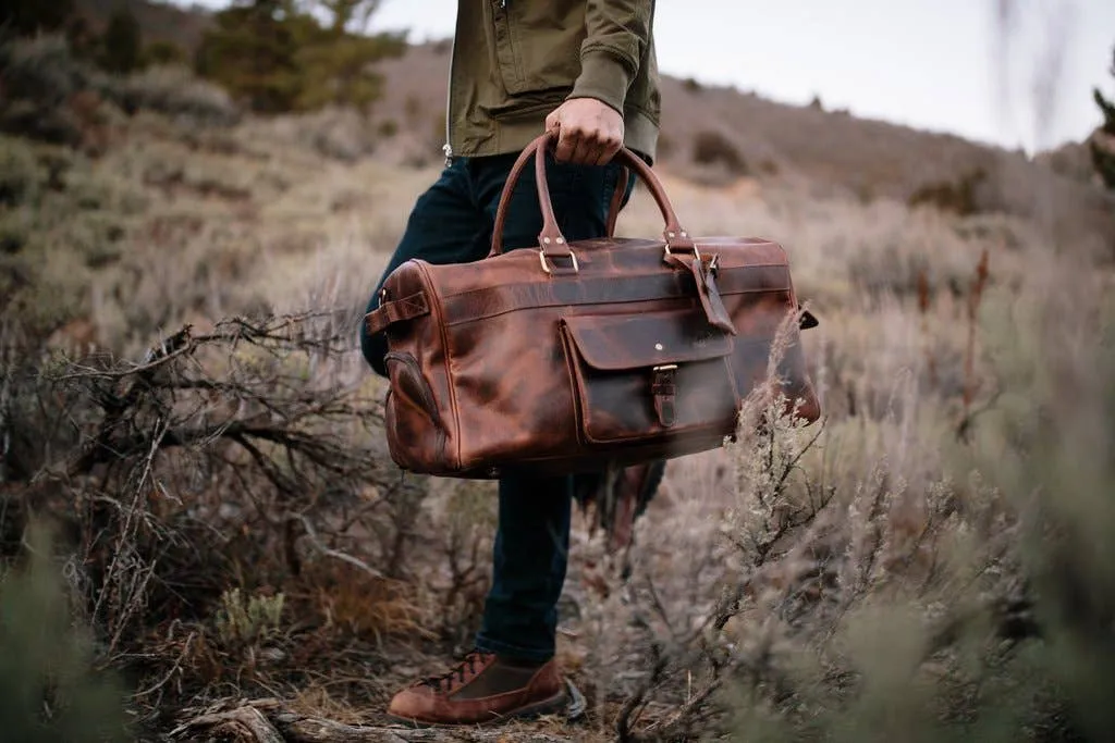 Kodiak Leather Weekender Duffle