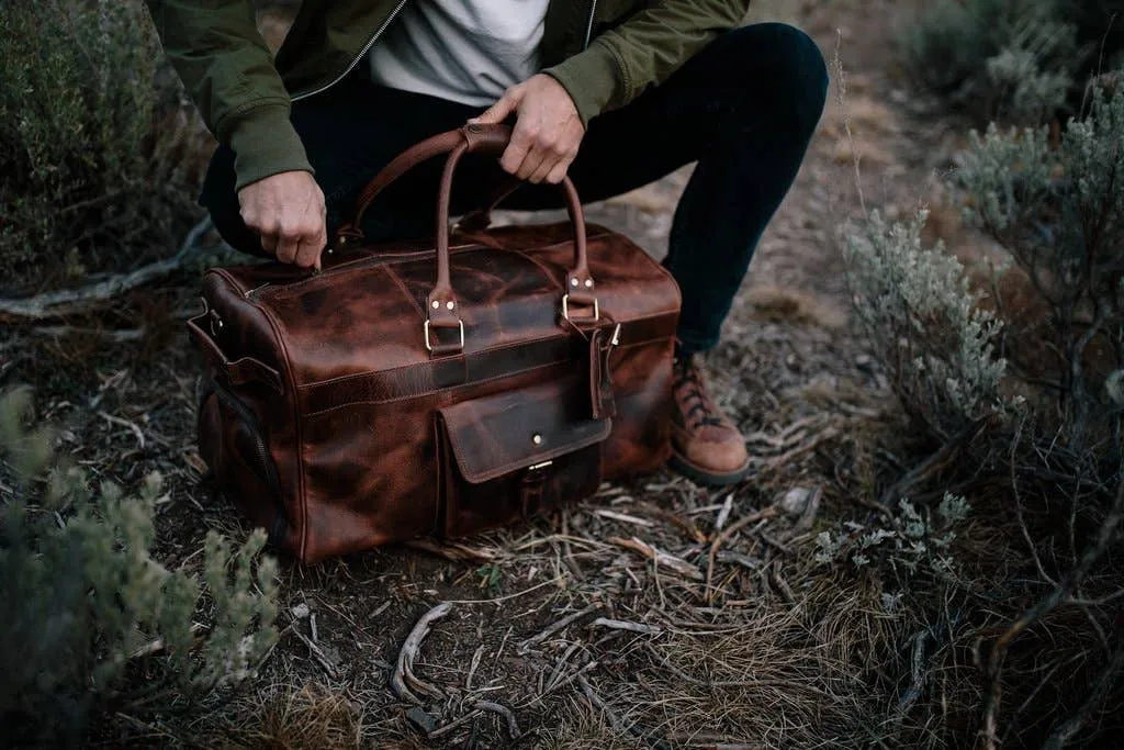 Kodiak Leather Weekender Duffle