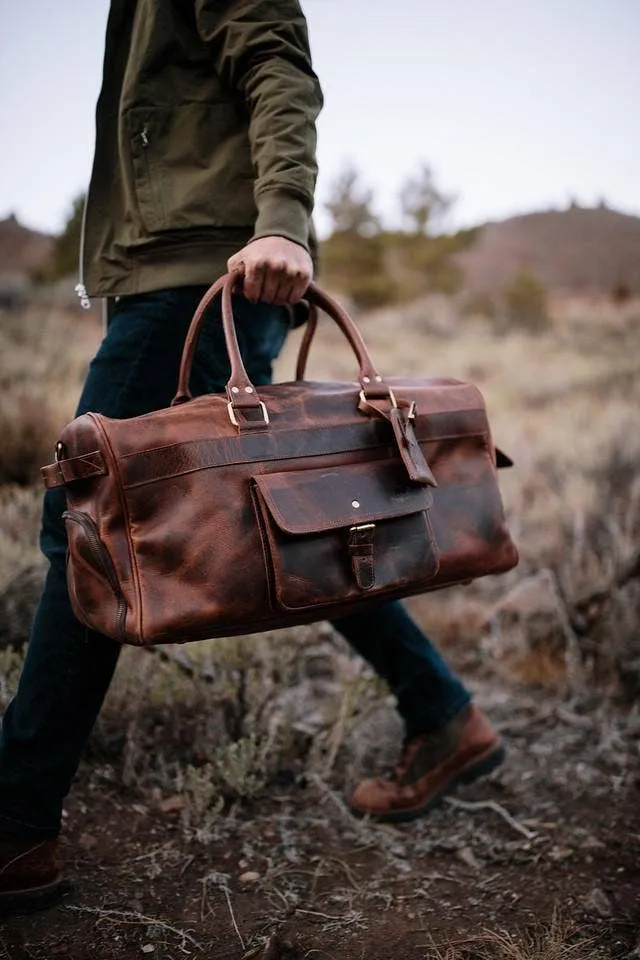 Kodiak Leather Weekender Duffle