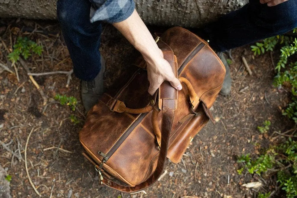 Kodiak Leather Weekender Duffle