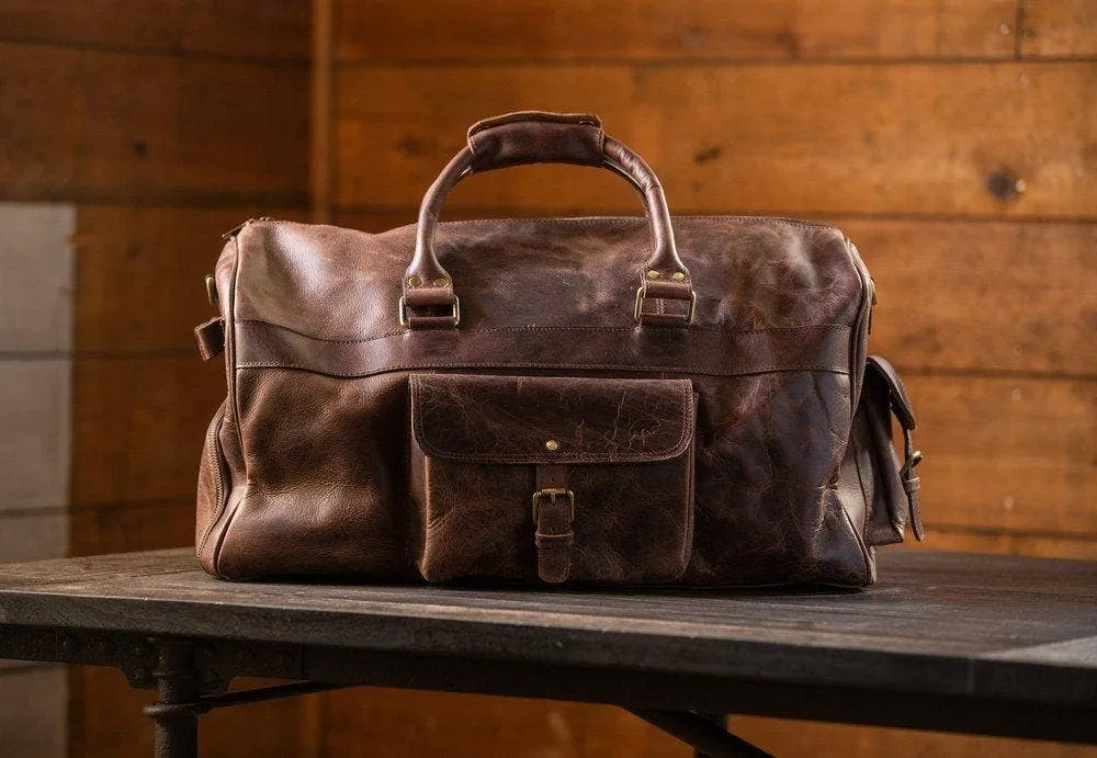 Kodiak Leather Weekender Duffle