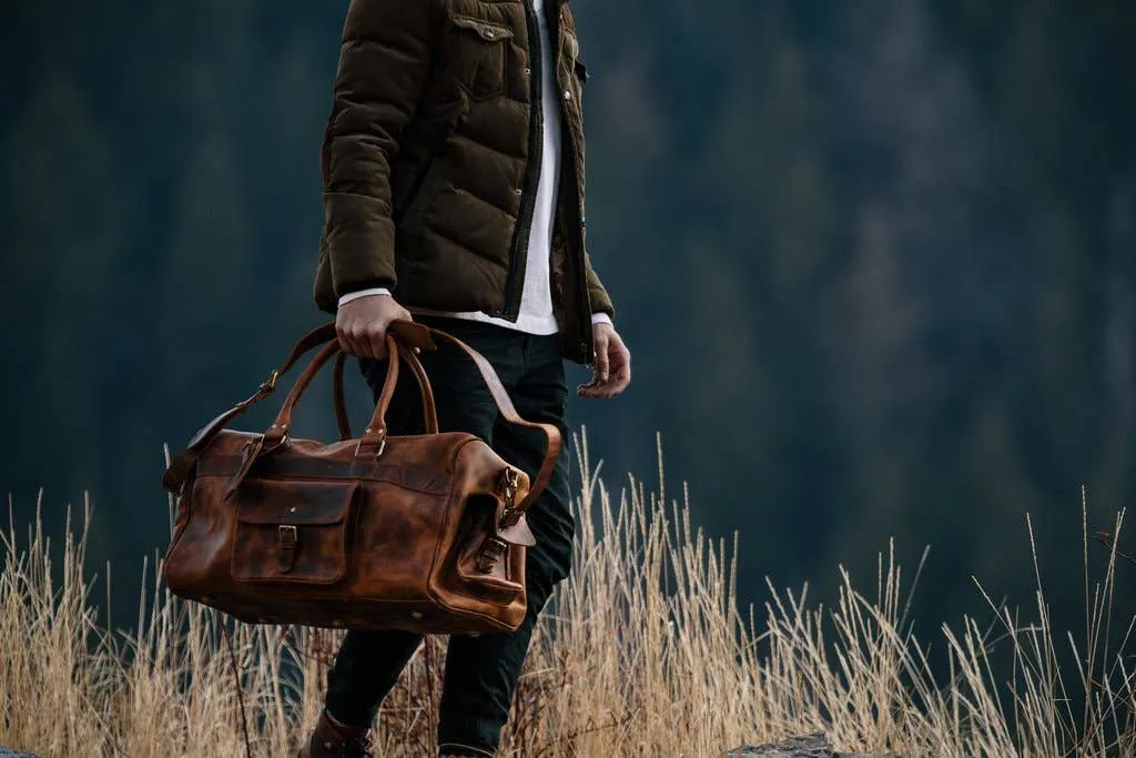 Kodiak Leather Weekender Duffle