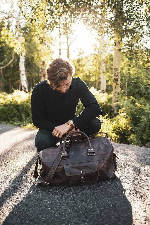 Kodiak Leather Weekender Duffle