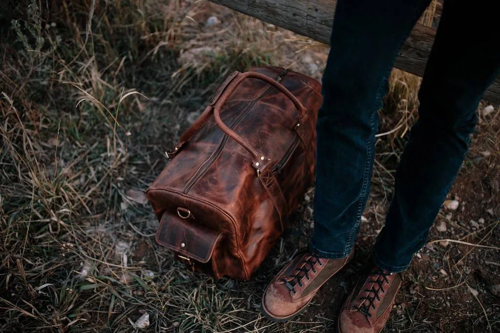 Kodiak Leather Weekender Duffle