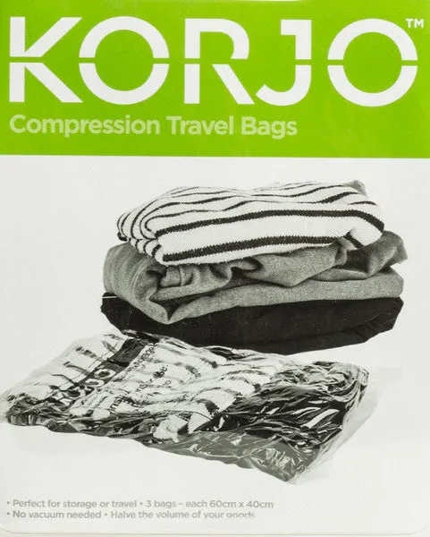 Korjo Packing Bags Compression 3 pkt CTB333