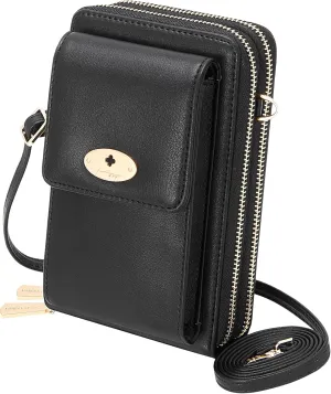 KUKOO Small Crossbody Bag Cell Phone Purse Wallet with Credit Card Slots for Women
