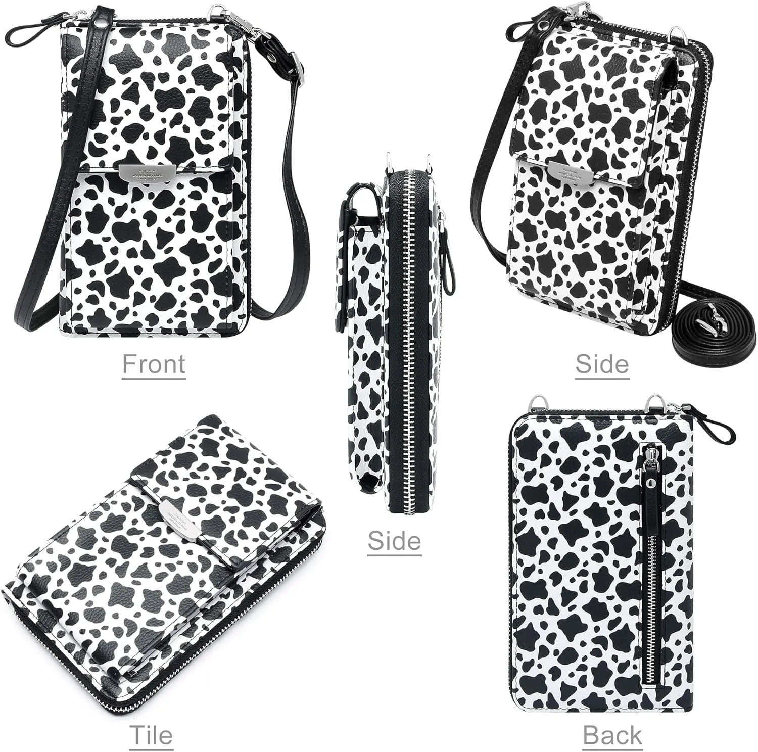 KUKOO Small Crossbody Bag Cell Phone Purse Wallet with Credit Card Slots for Women