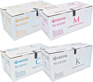 Kyocera TK5232 (TK-5232) 4-Color Toner Cartridge Set for M5521cdw, P5021cdw