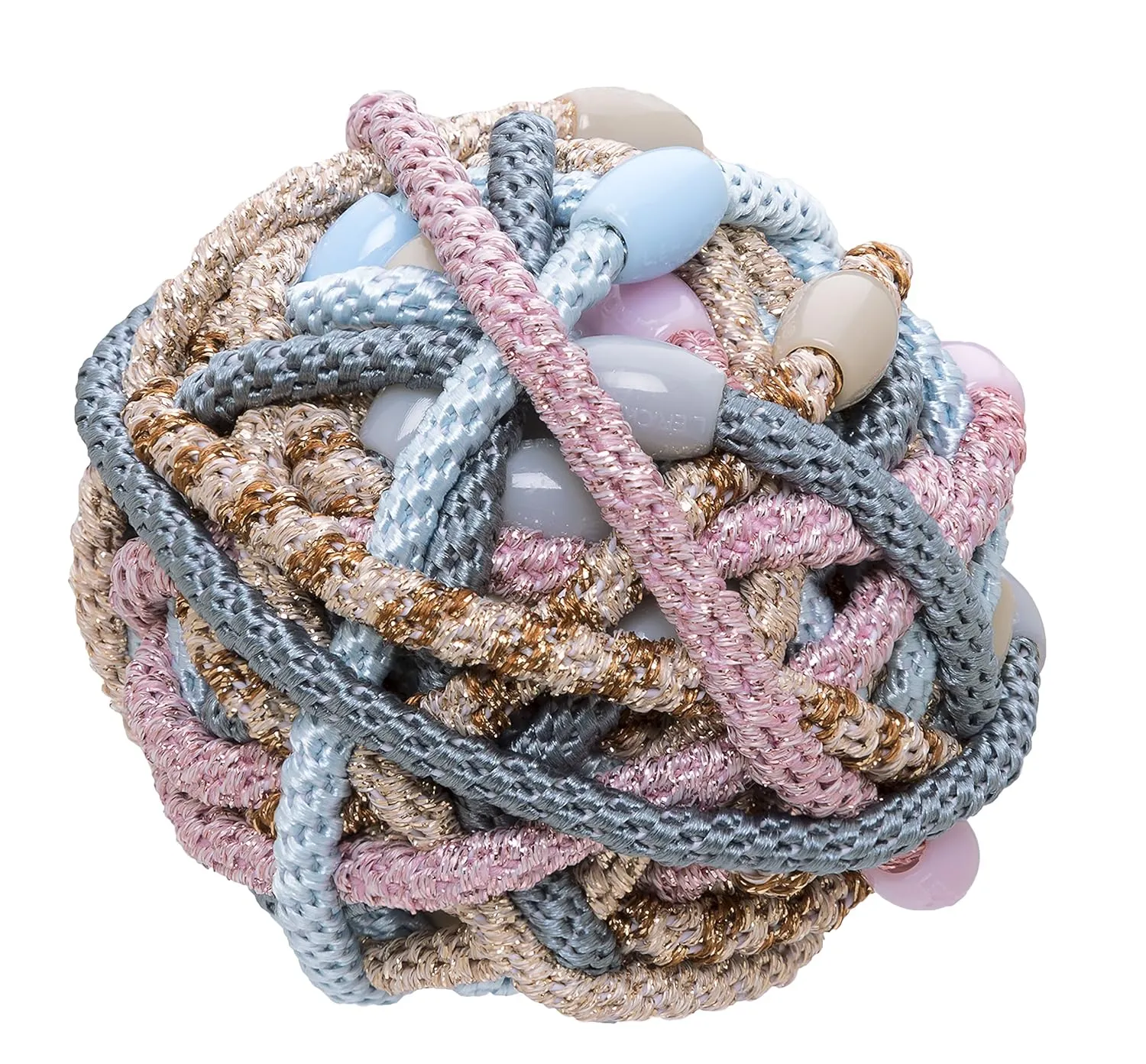 L. Erickson Narrow Grab & Go Pony Ball, Ballerina, Set of Thirty - Exceptionally Secure with Gentle Hold