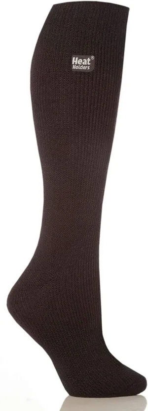 Ladies Extra Long Heat Holders, Black, US Shoe Size 5-9