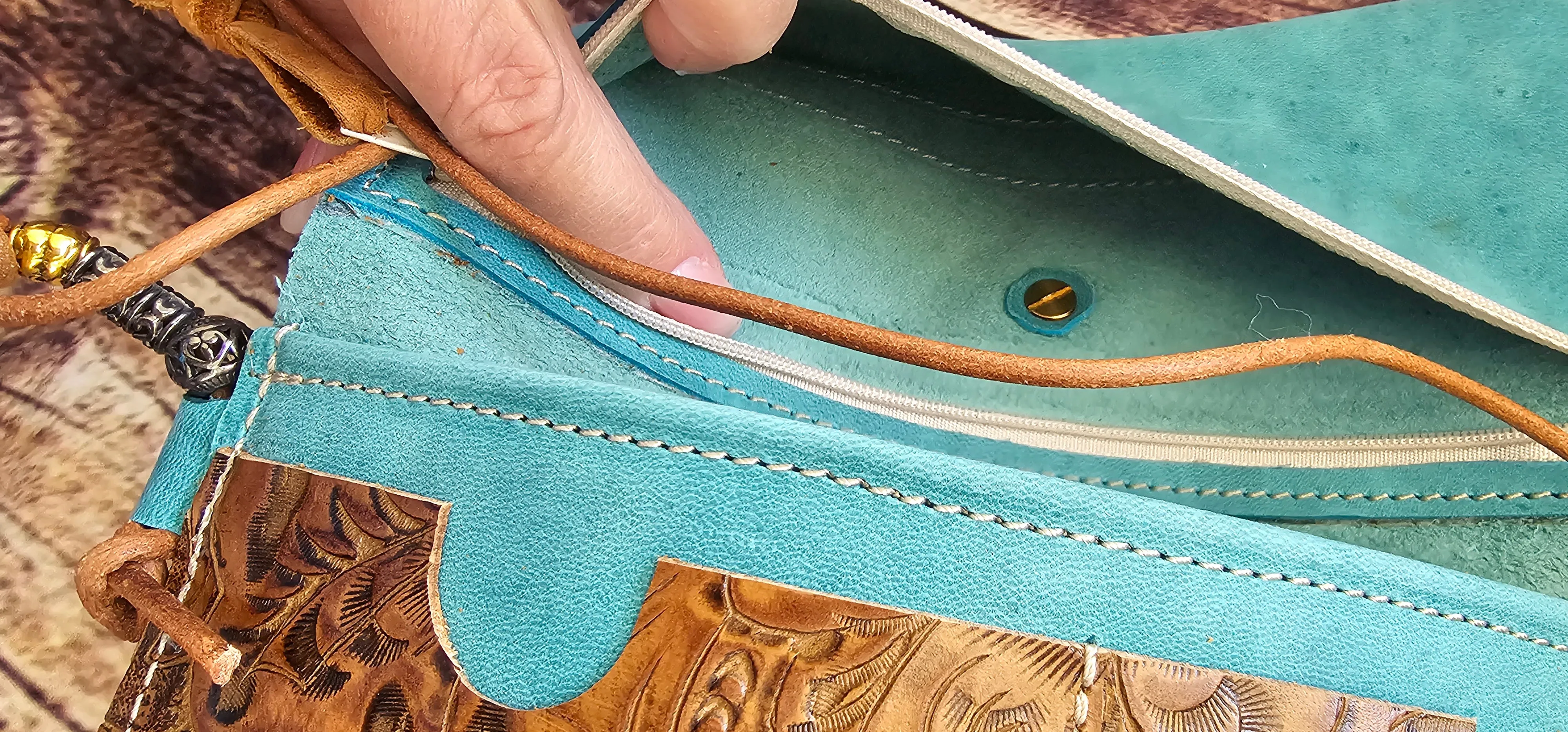 Lake Teal Essentials Wallet Cell Pouch