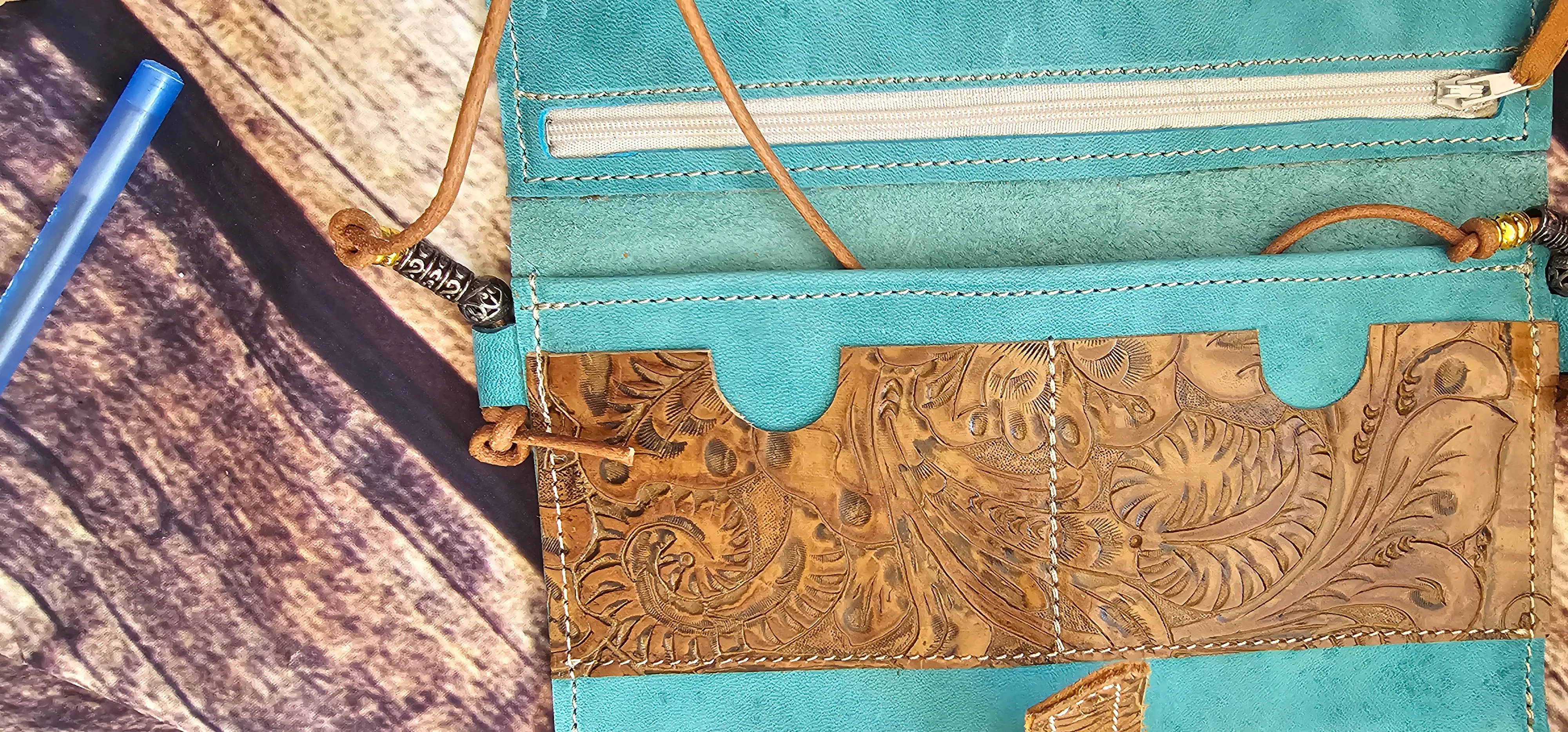 Lake Teal Essentials Wallet Cell Pouch