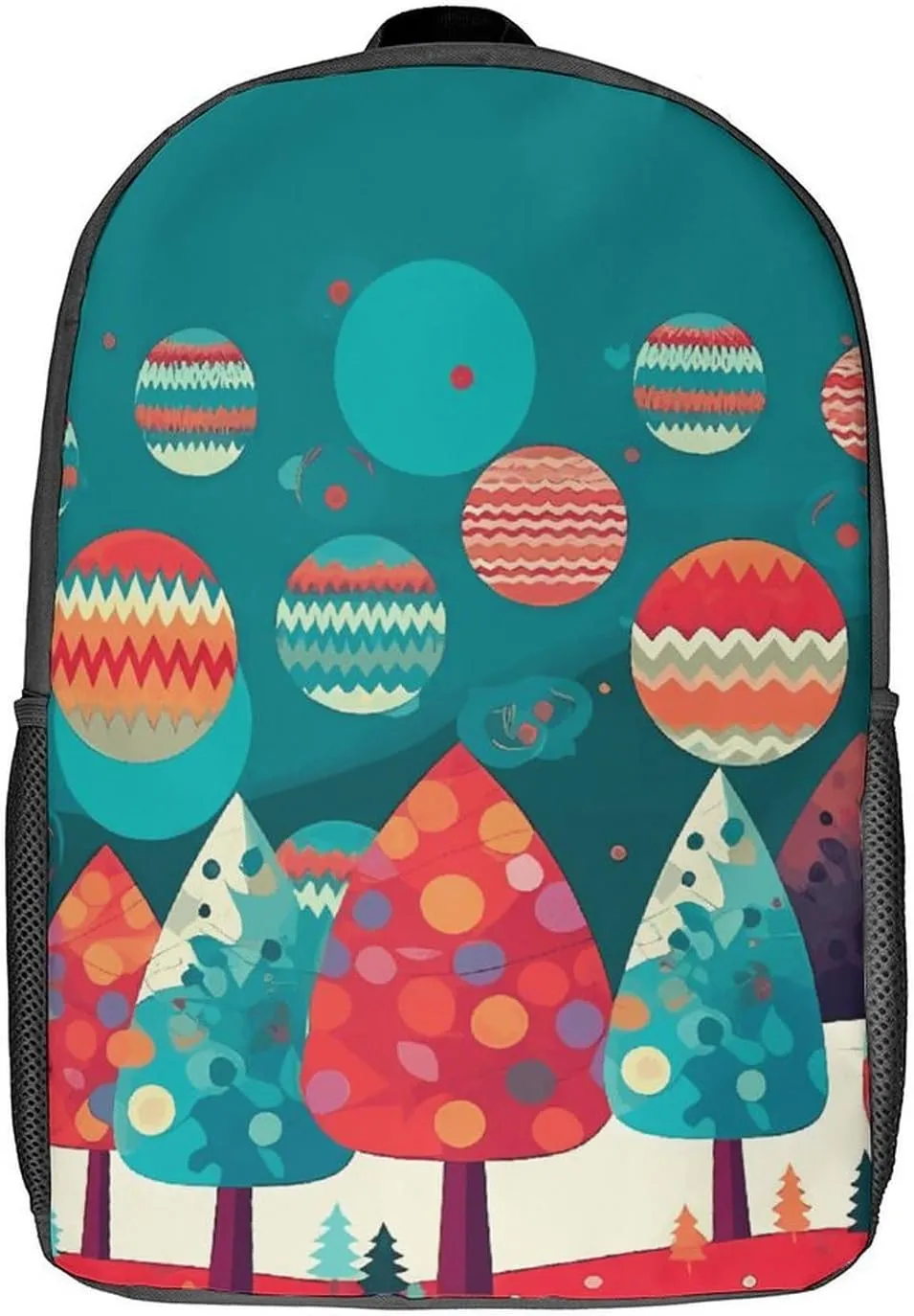Laptop Backpack for Men 17 Inch Cute Christmas Tree Work Casual Backpack Lightweight Travel Shoulder Bag