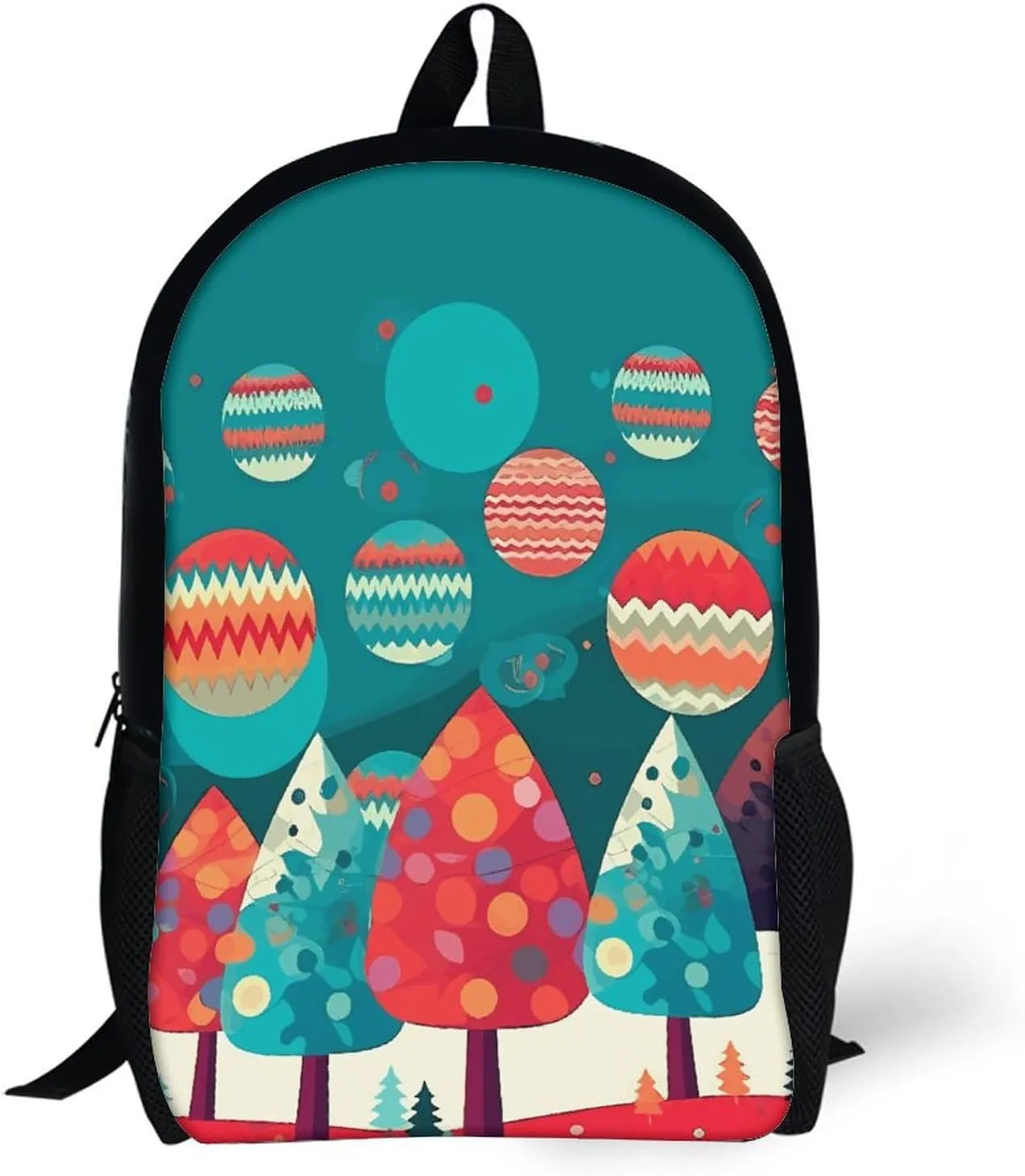 Laptop Backpack for Men 17 Inch Cute Christmas Tree Work Casual Backpack Lightweight Travel Shoulder Bag