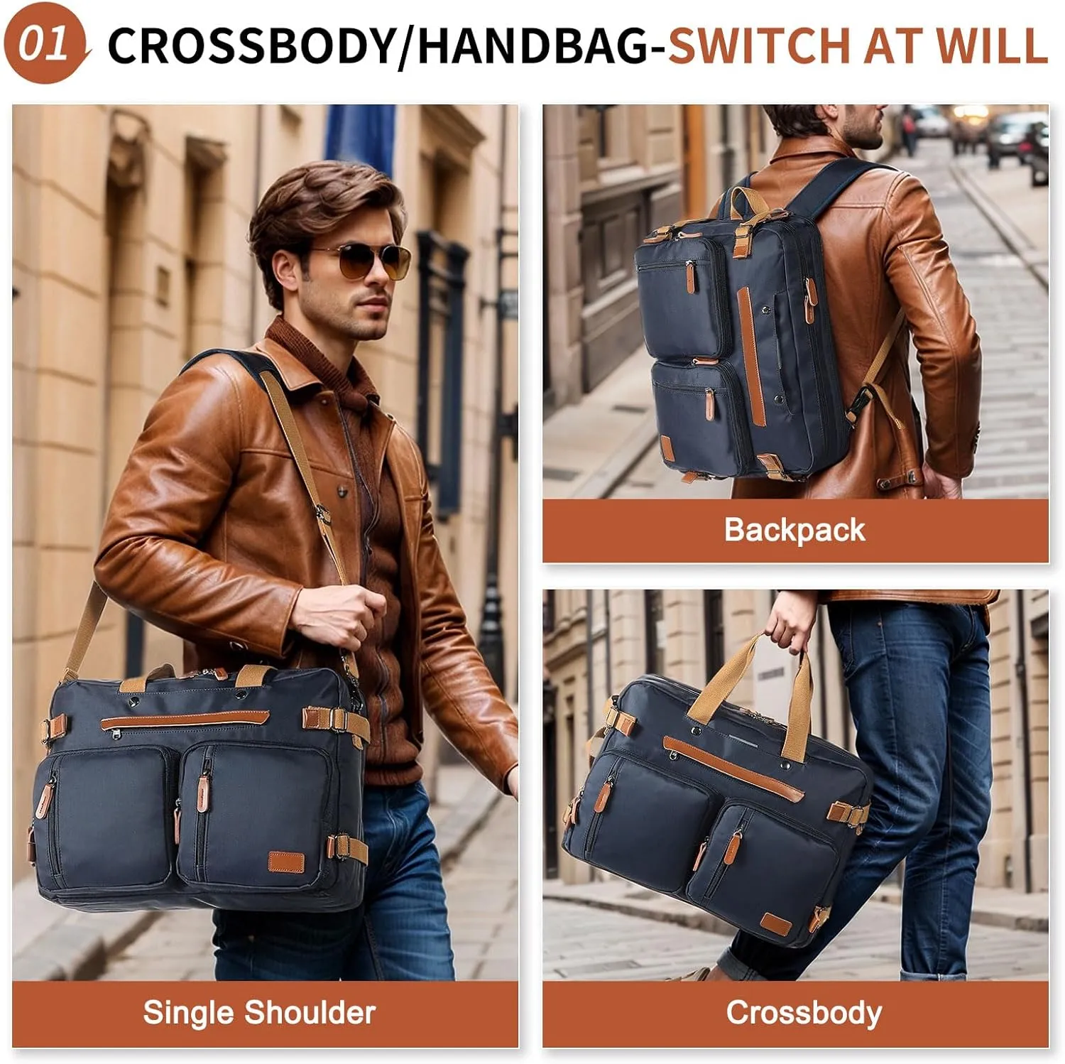 Laptop Backpack for Men, Versatile Design and Pockets for Organized Storage, Water-resistant