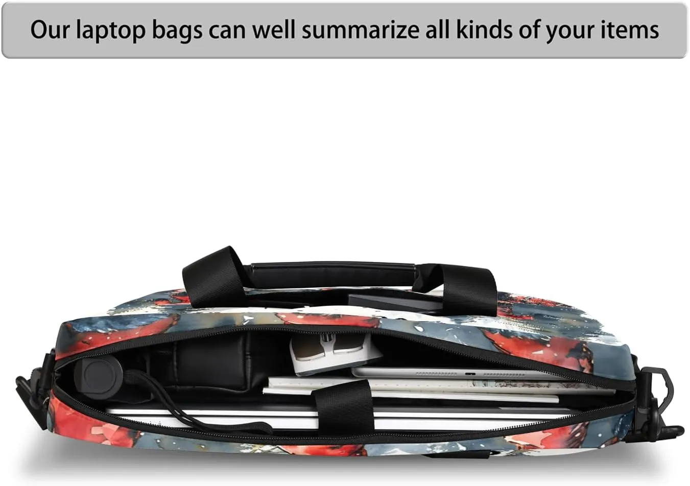 Laptop Bag 15.6 Inch Laptop Sleeve Case with Shoulder Straps Computer Slim Briefcase for Men and Women