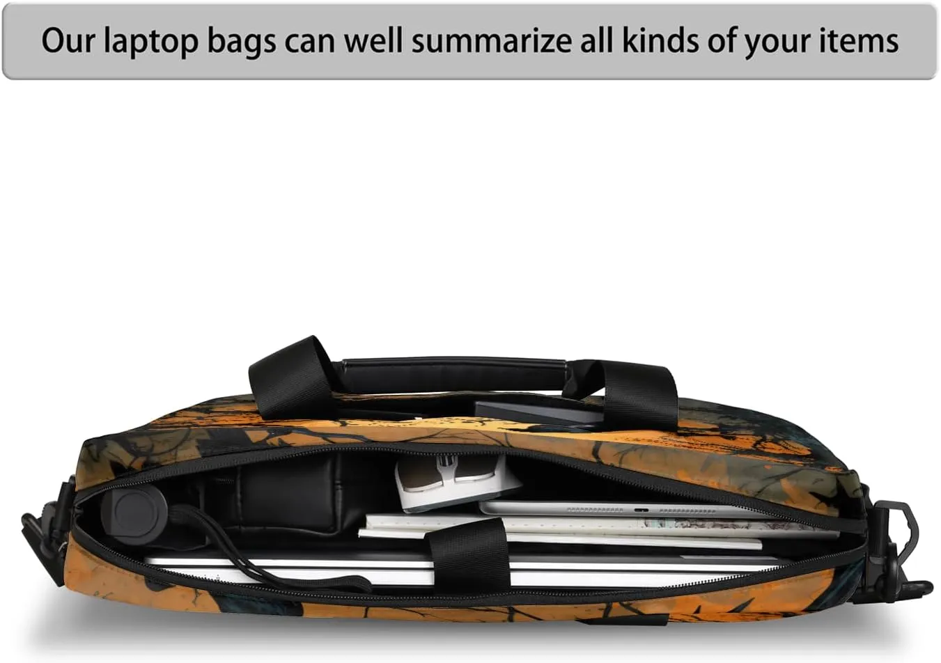 Laptop Bag 15.6 Inch Laptop Sleeve Case with Shoulder Straps Computer Slim Briefcase for Men and Women