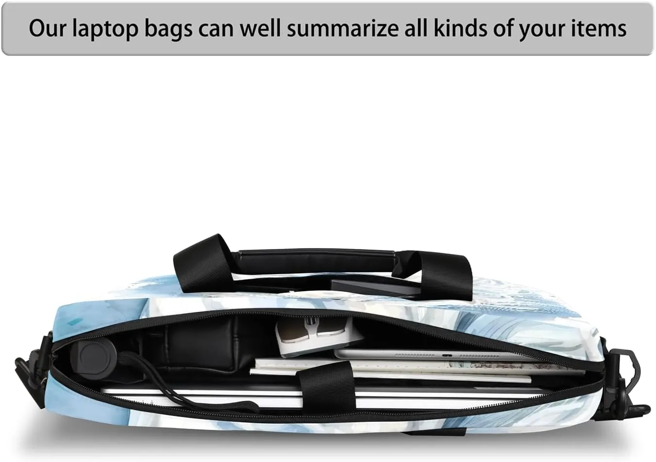 Laptop Bag 15.6 Inch Laptop Sleeve Case with Shoulder Straps Computer Slim Briefcase for Men and Women