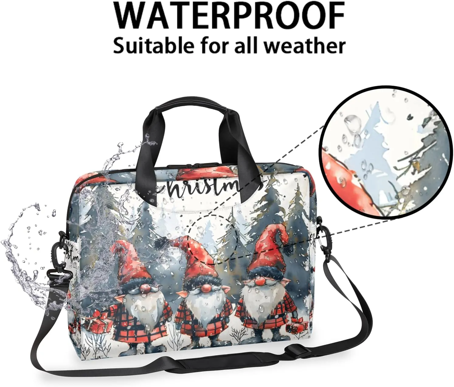 Laptop Bag 15.6 Inch Laptop Sleeve Case with Shoulder Straps Computer Slim Briefcase for Men and Women