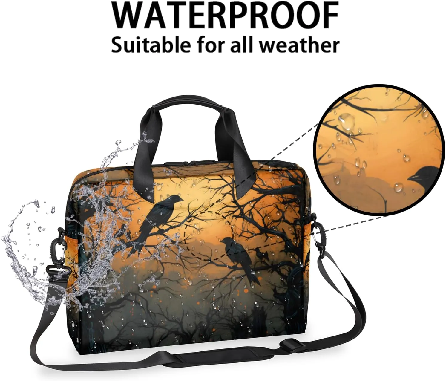 Laptop Bag 15.6 Inch Laptop Sleeve Case with Shoulder Straps Computer Slim Briefcase for Men and Women