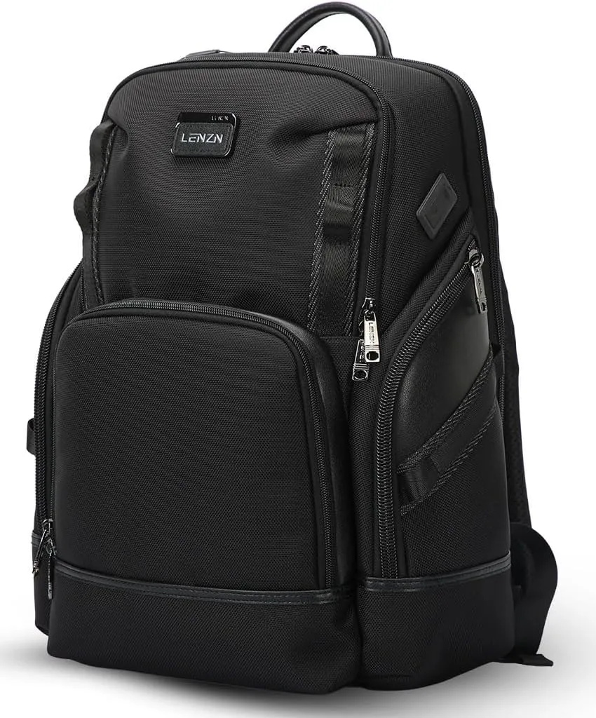 Laptop Business Backpack for Men & Women, Work Backpack Fits15.6 Inch, Premium Quality Travel Bag with USB Charging Port, Water-Resistant, Durable Nylon, Computer Bookbag with Multiple Pockets