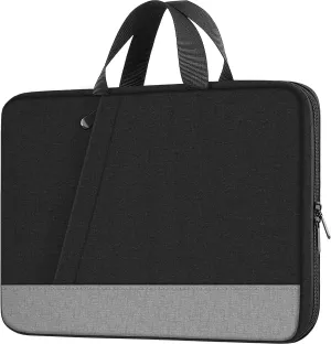 Laptop Case Sleeve, 15.6 Inch TSA Laptop travel Bag Computer Cover for Men Women, Water Resistant Carrying Slim Laptop Sleeve Compatible for HP, Dell, Asus, Acer, Lenovo, Apple Notebook, Black