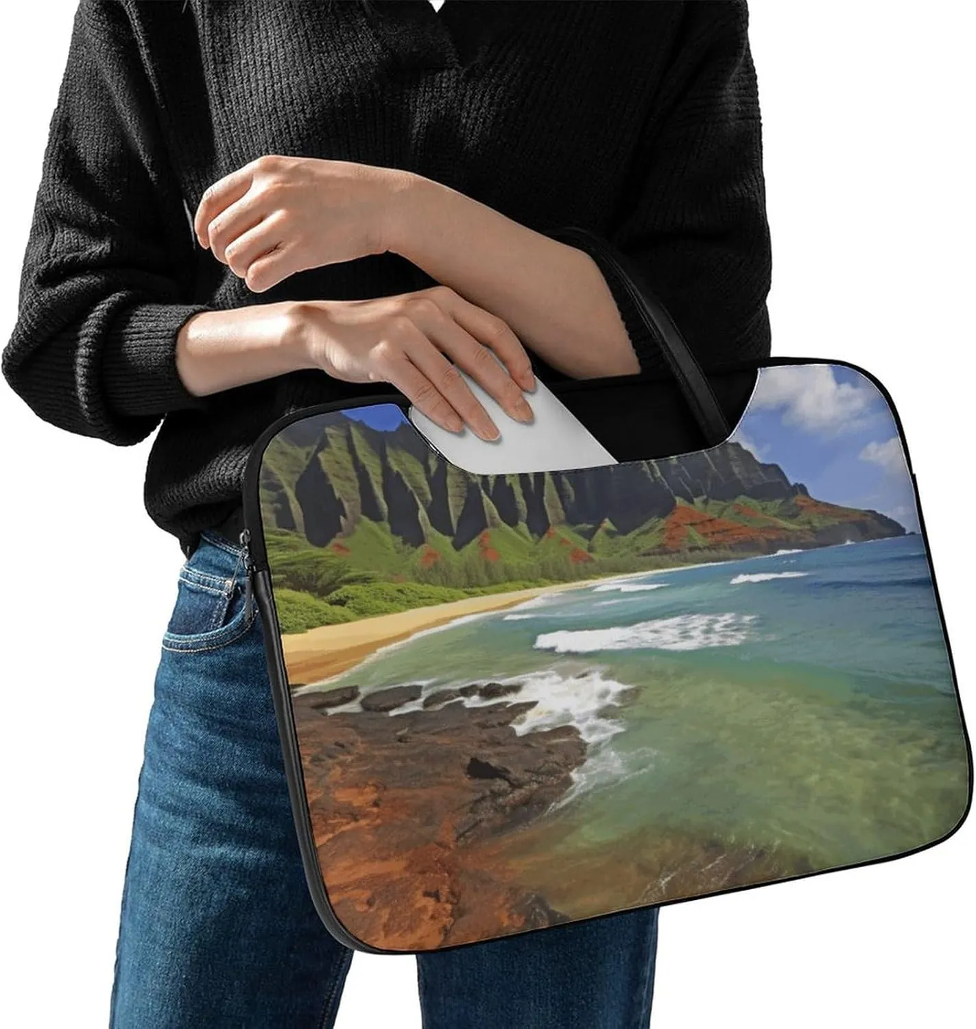 Laptop Shoulder Bag 16.5 Inch Laptop Bag North American Bald Eagle Computer Bag Messenger Bag for Men Women