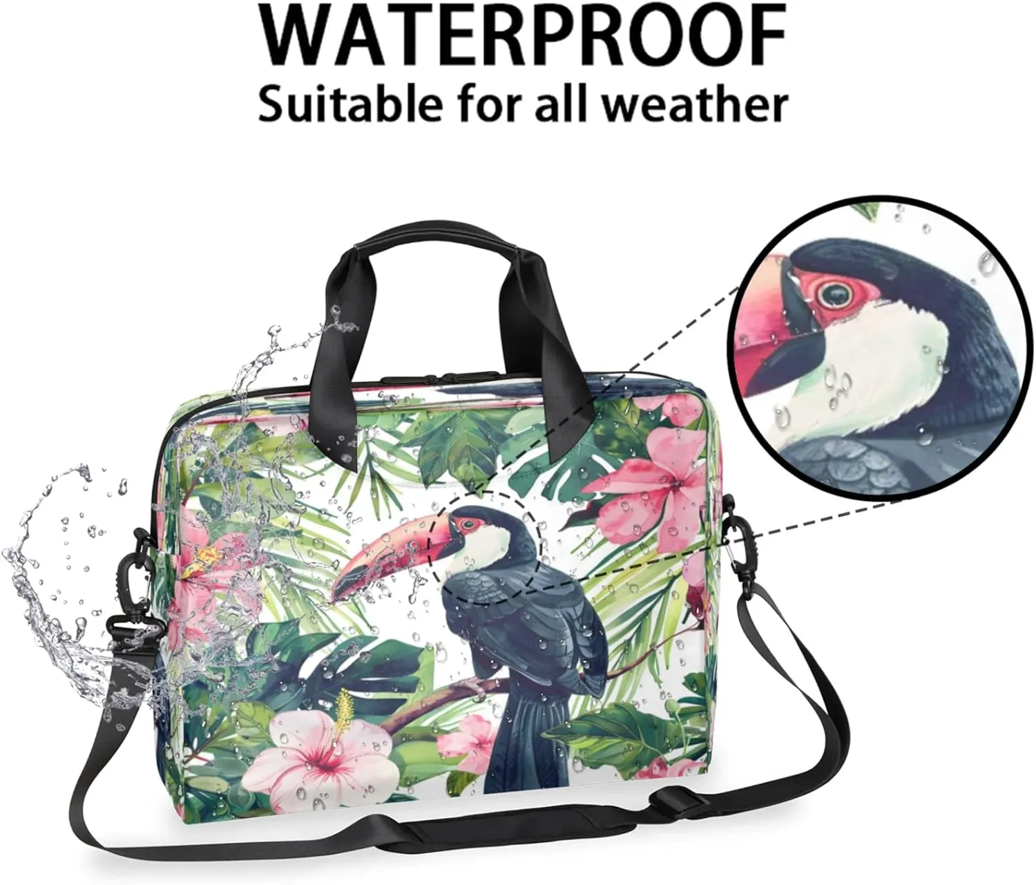 Laptop Shoulder Bag Compatible with Handle, Messenger Shoulder Case for Laptop or Tablet, Laptop Carrying Case