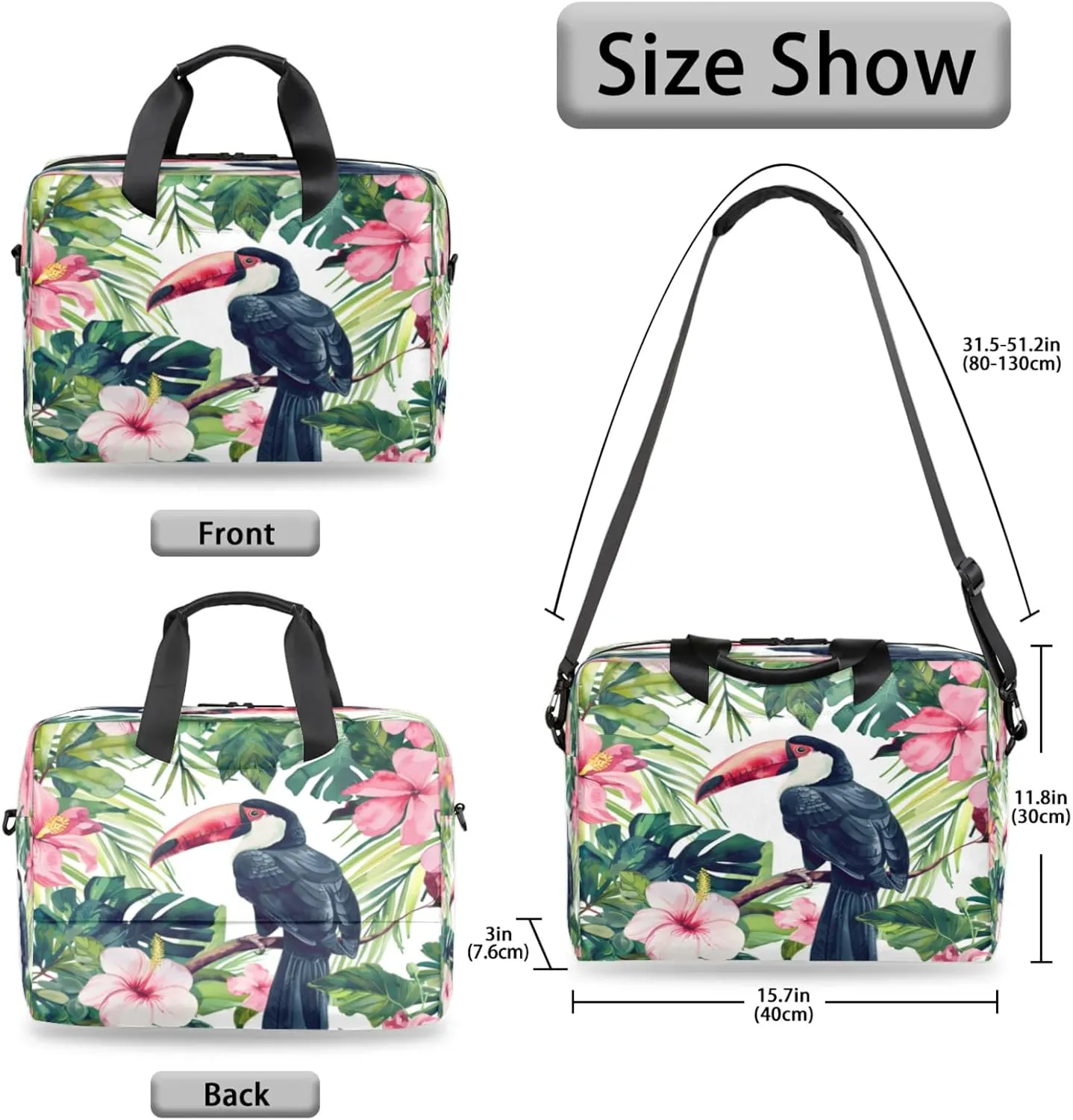 Laptop Shoulder Bag Compatible with Handle, Messenger Shoulder Case for Laptop or Tablet, Laptop Carrying Case