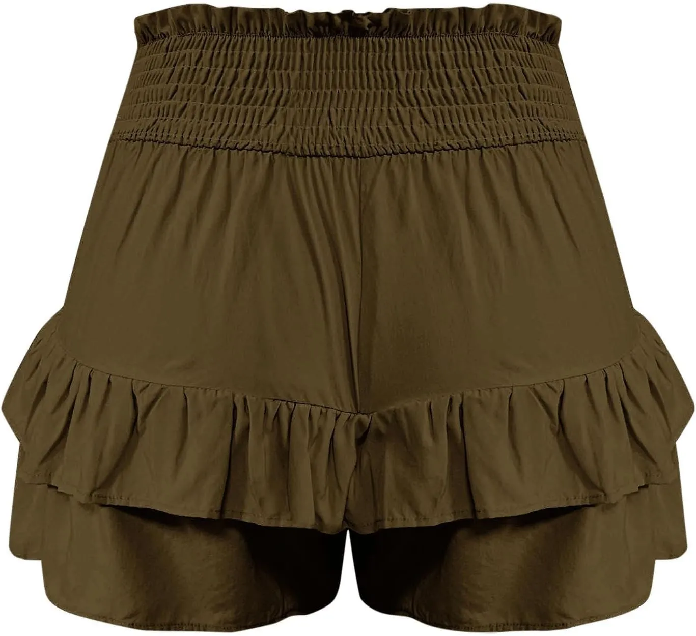 Lastesso Shorts for Women Trendy Cute Flowy Dance Shorts Ruched High Waisted Summer Vacation Shorts Comfy Cotton Short Pants