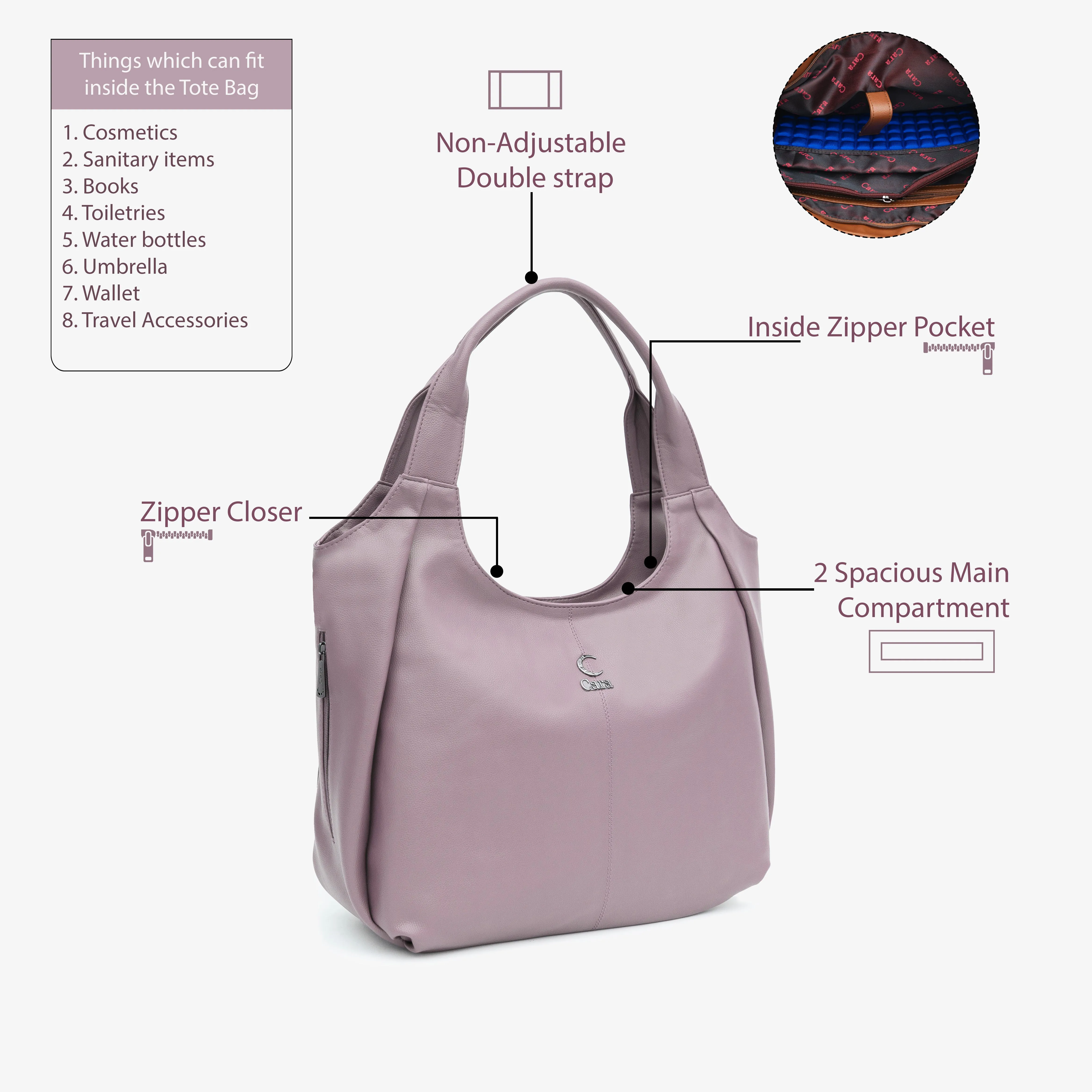 Lavender Crazy Curve HANDBAG | CARA