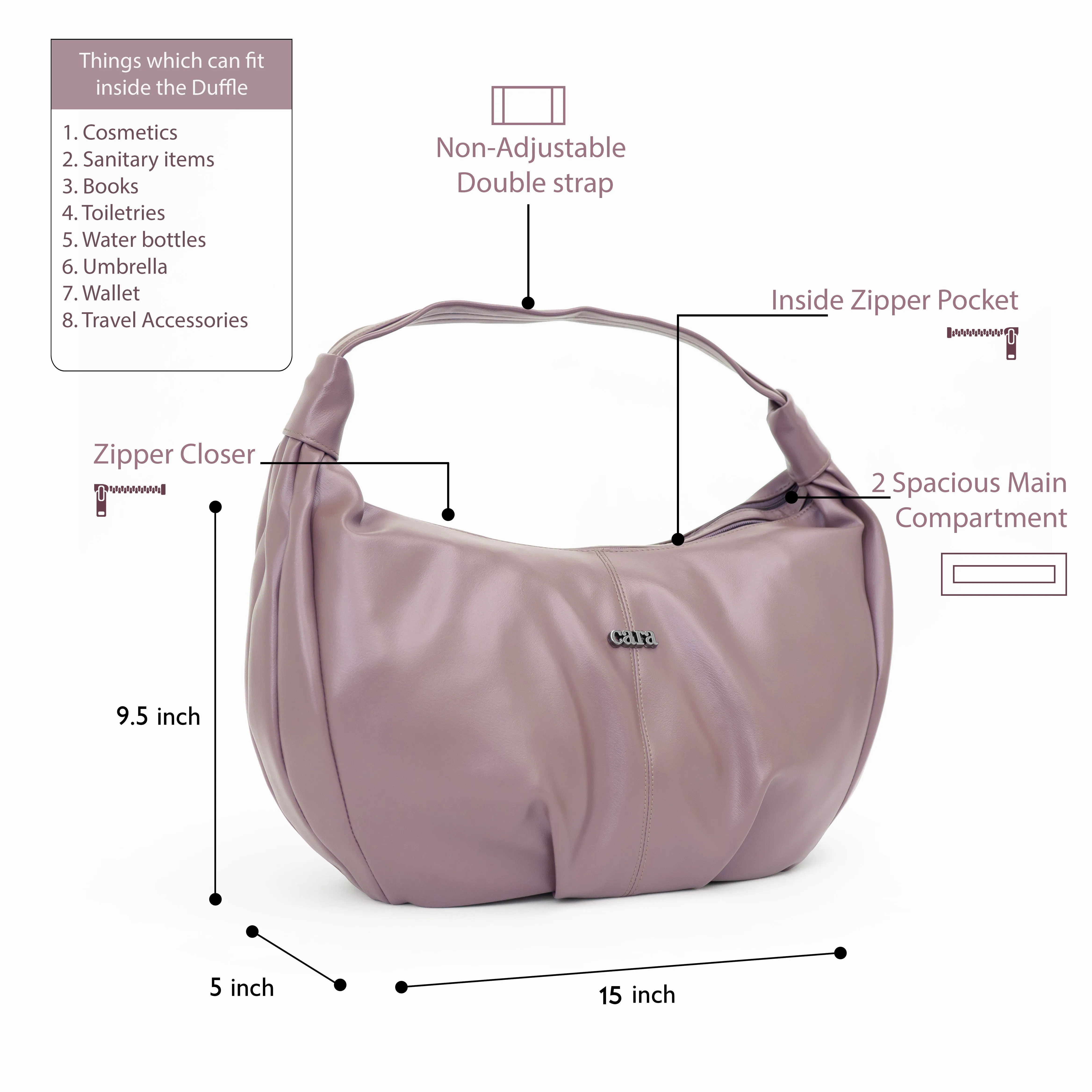 Lavender Glam Go HANDBAG | Cara