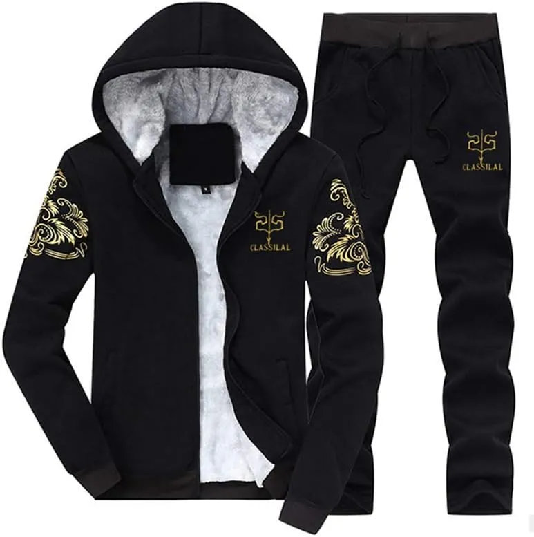 Lavnis Men's 2 Pieces Tracksuits Running Jogging Sports Suits Athletic Long Sleeve Sweatsuit