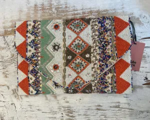LBL Sequin Clutch Bag - Zigzags