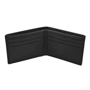 Leather Bifold Men's Wallet with Back ID Holder