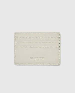 Leather Card Holder - Cinder Grey