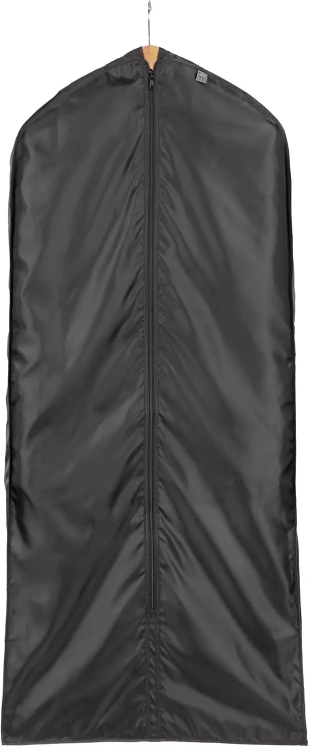 Lewis N. Clark Travel Garment Bag Cover for Airplane, Car, Everyday Use-Heavy-Duty, Lightweight, Water-Resistant, Perfect for Suits, Dresses, or Uniforms, 47” Length, Black, One Size
