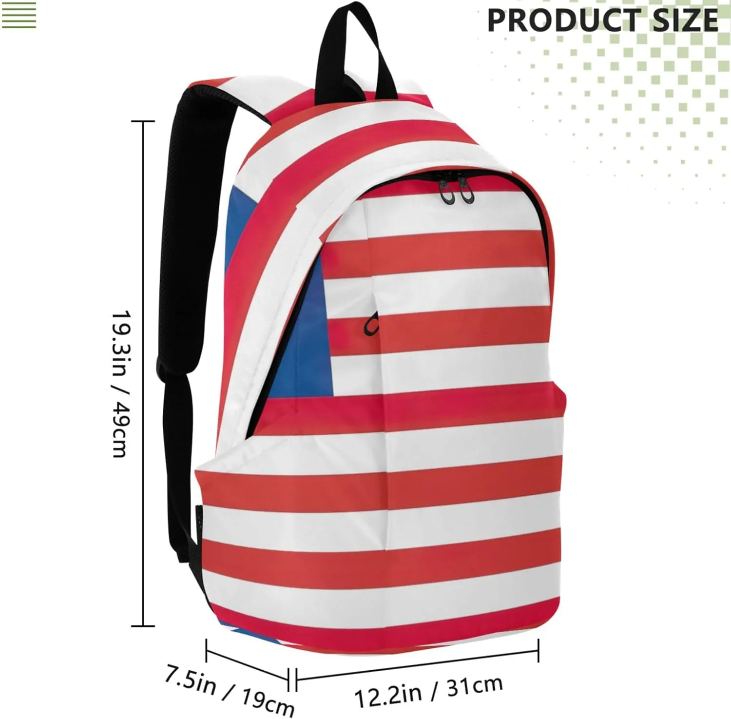 Liberia Flag Fashion Cute Woman Casual Daypack Backpacks Gifts Teen College Bookbag
