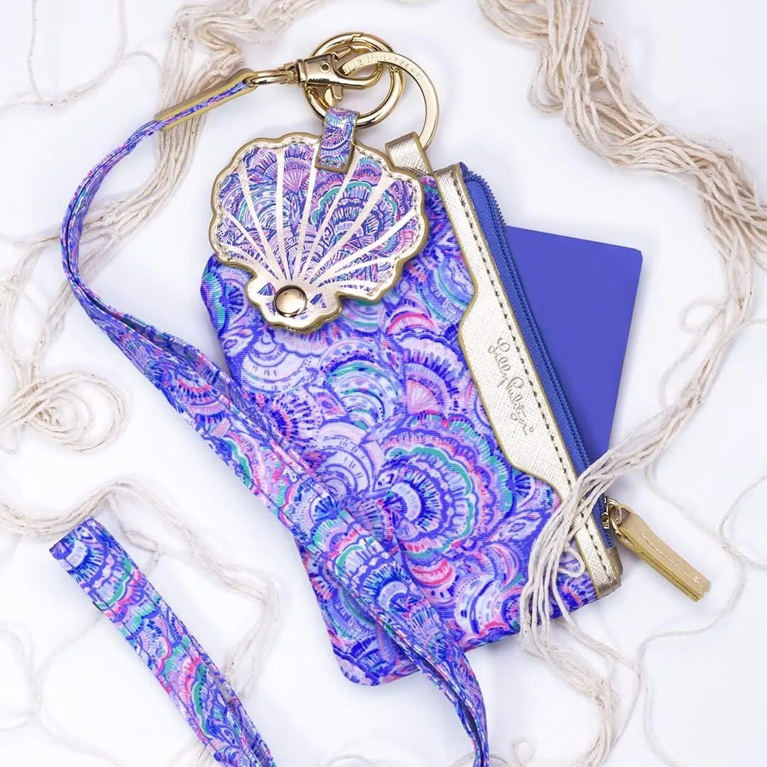 Lilly Pulitzer Cute Lanyard for ID Badges and Keys, Womens Lanyard Keychain, Colorful Lanyard with Metal Hook