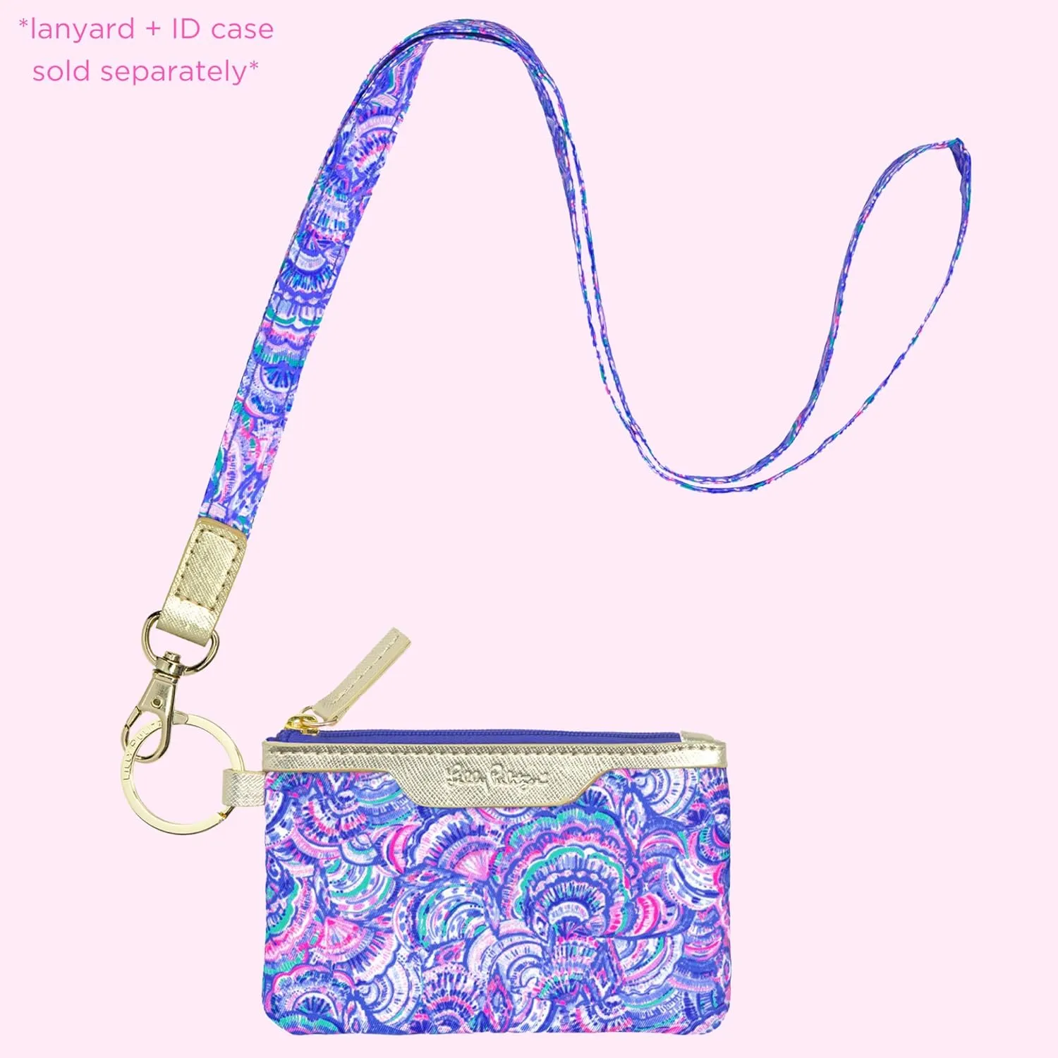 Lilly Pulitzer Cute Lanyard for ID Badges and Keys, Womens Lanyard Keychain, Colorful Lanyard with Metal Hook