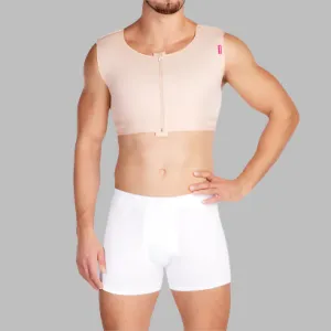 Lipoelastic MTmS Comfort Male Post Surgery Compression Vest - Natural