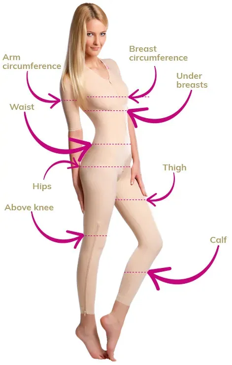 Lipoelastic VH Comfort Post Surgery Compression Garment - Natural