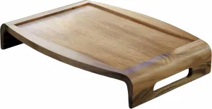 Lipper International Acacia Reversible Serving Tray, 20.75" x 15.38" x 3.5"