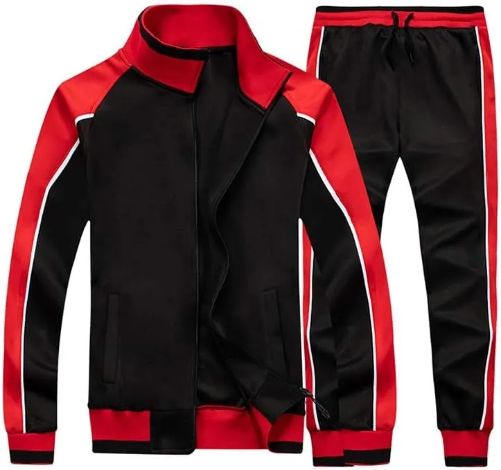 Litteking Men's Tracksuits Sweat Suit Casual Long Sleeve 2 Piece Outfit Sports Jogging Suits Set