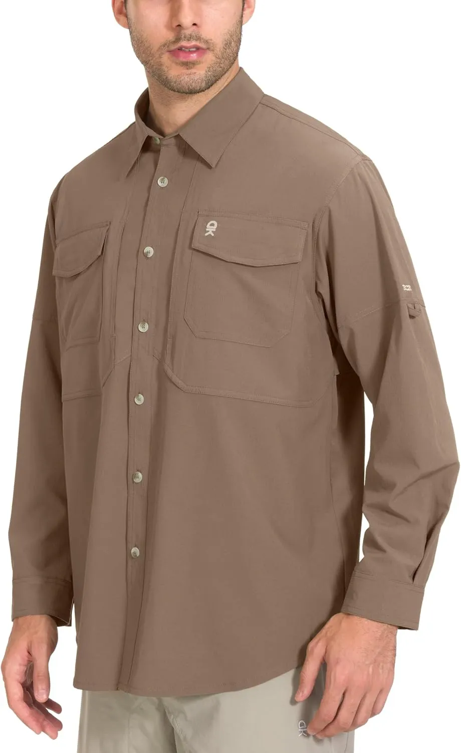 Little Donkey Andy Men's Quick-Dry Stretch Long Sleeve Shirt for Hiking, Travel