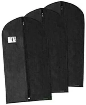 LJNK 40 Inch Clothes Bag - 3 Pack Garment-shoulder-covers Clothes bags Storage bins Closet organizers and storage Shoe organizer Travel accessories Organization and storage Shoe storage Closet o