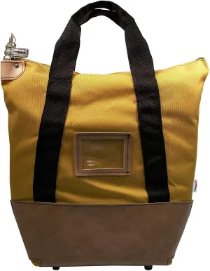 Locking Courier Bag 1350 Denier Ballistic Weave Nylon Combination Lock Gold
